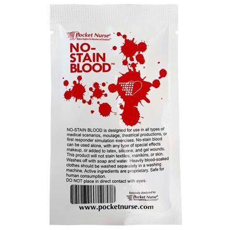 no stain blood washing recipe